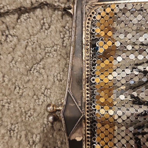 RARE WHITING & DAVIS Spiderweb Mesh Purse. TIKTOK FAMOUS - Picture 10 of 12
